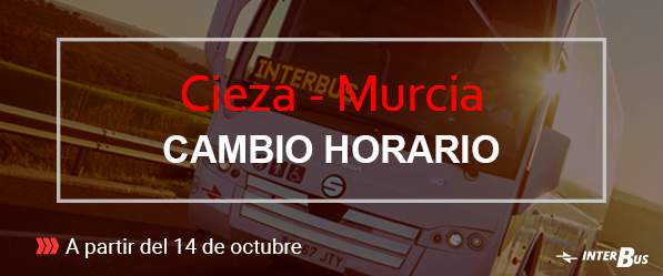 Cambio de horarios Cieza – Murcia