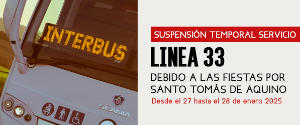 Suspensión línea 33