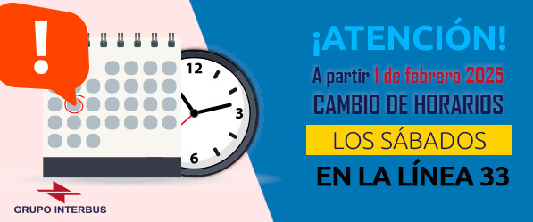 Cambio de horario en Línea 33